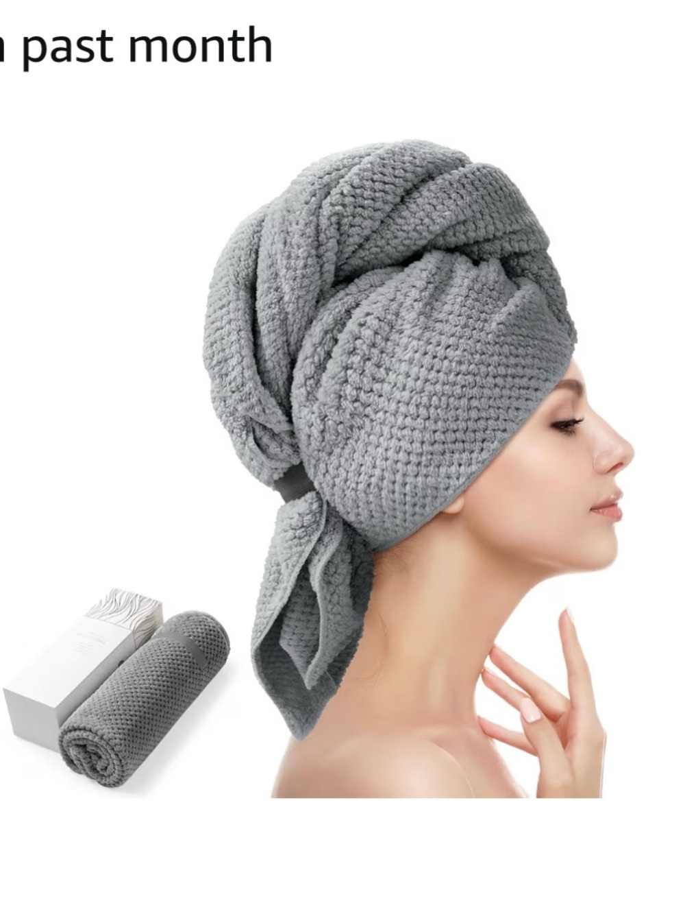 YFONG Women's Microfiber Hair Towel Wrap Curly Girl Long Hair Must Have!! NEW